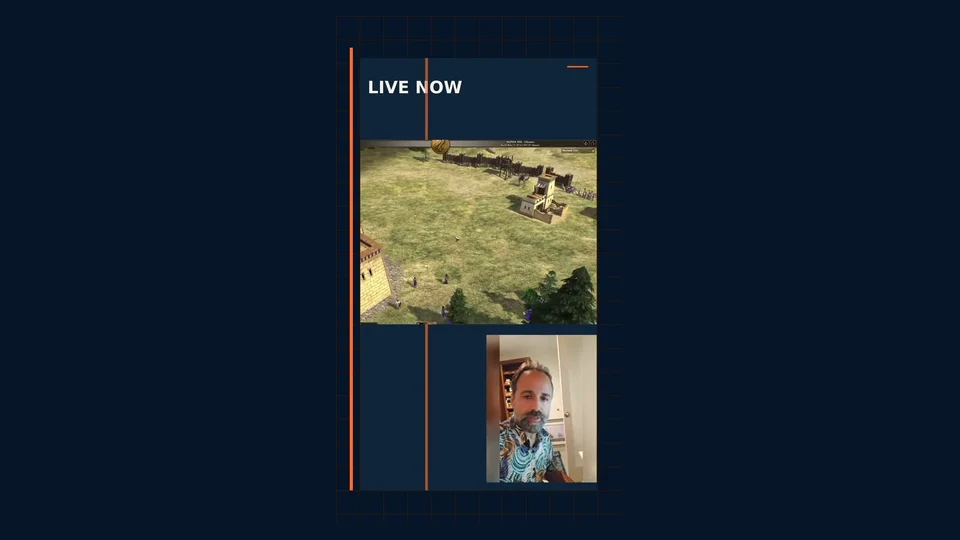 Custom vertical broadcast layout example