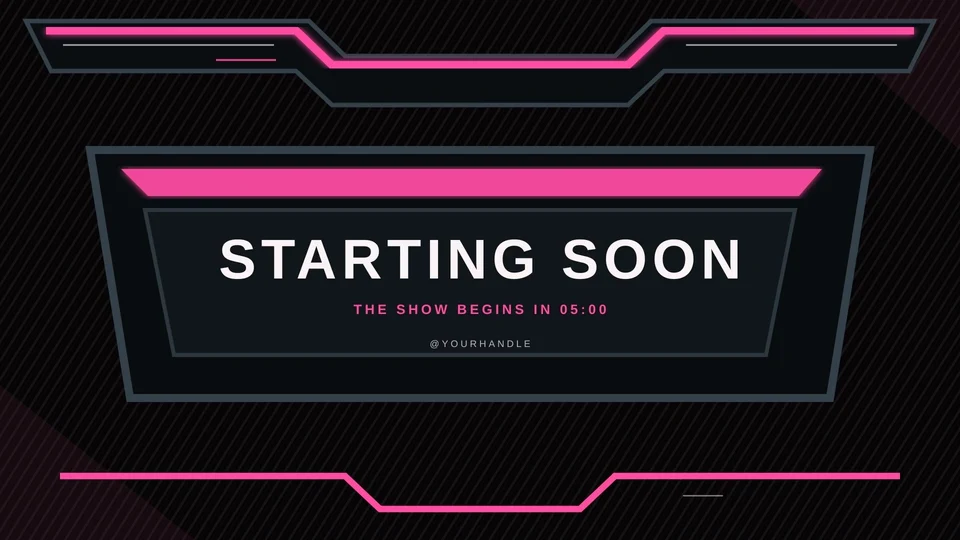Niox Pink Pack Starting soon scene