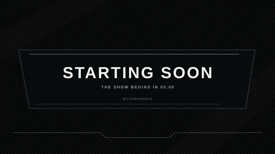 Ultra Black starting soon scene